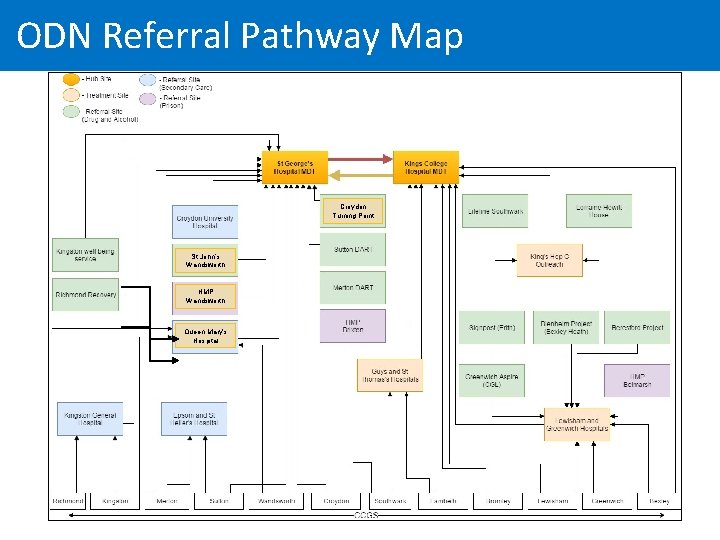 ODN Referral Pathway Map Croydon Turning Point St John’s Wandsworth HMP Wandsworth Queen Mary’s