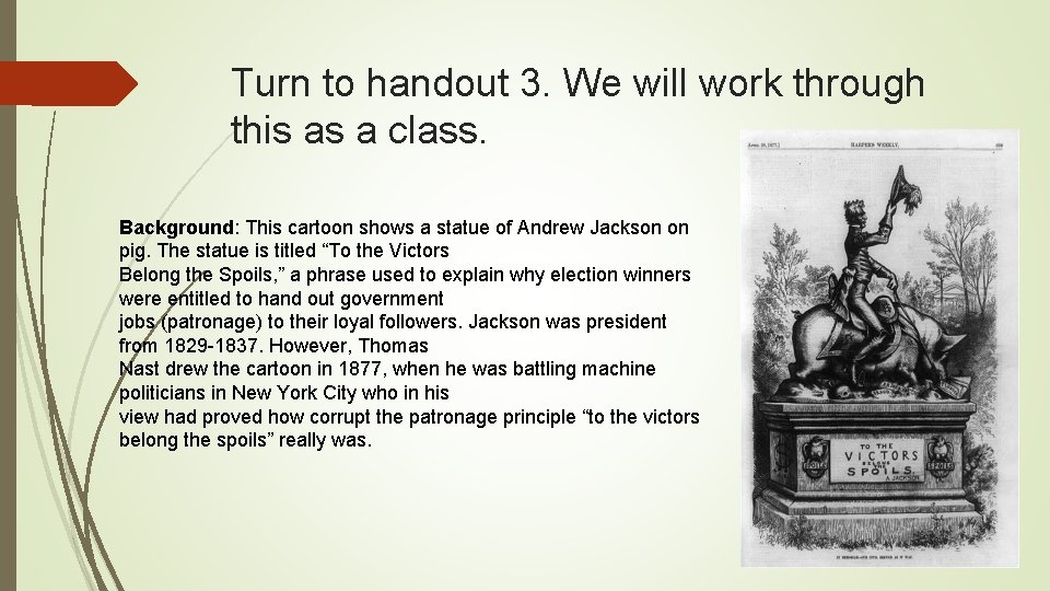 Turn to handout 3. We will work through this as a class. Background: This Turn to handout 3. We will work through this as a class. Background: This