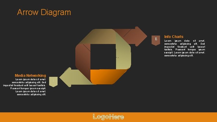 Arrow Diagram E Media Networking Lorem ipsum dolor sit amet, consectetur adipiscing elit. Sed