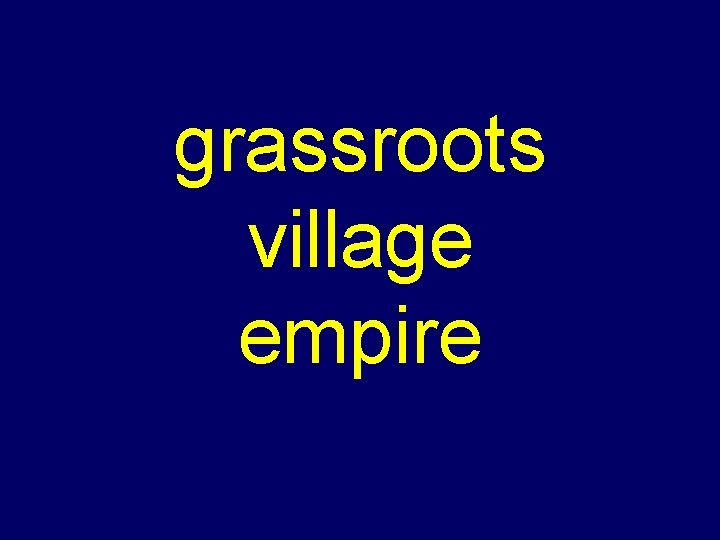 grassroots village empire grassroots village empire