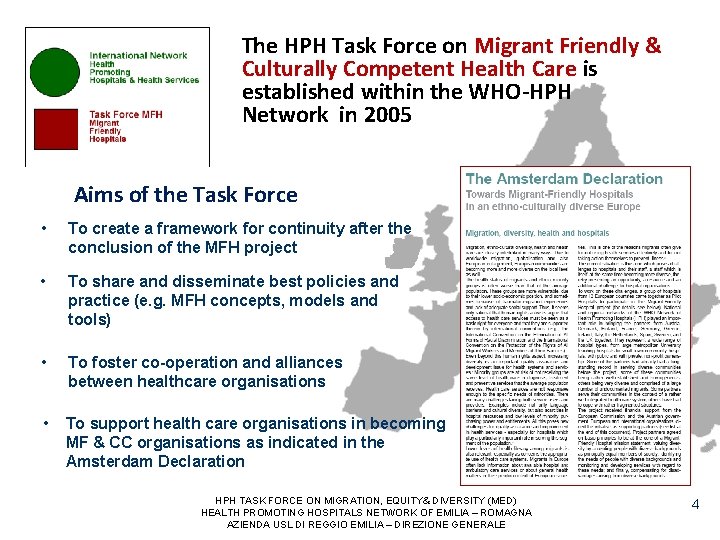 The HPH Task Force on Migrant Friendly & Culturally Competent Health Care is established