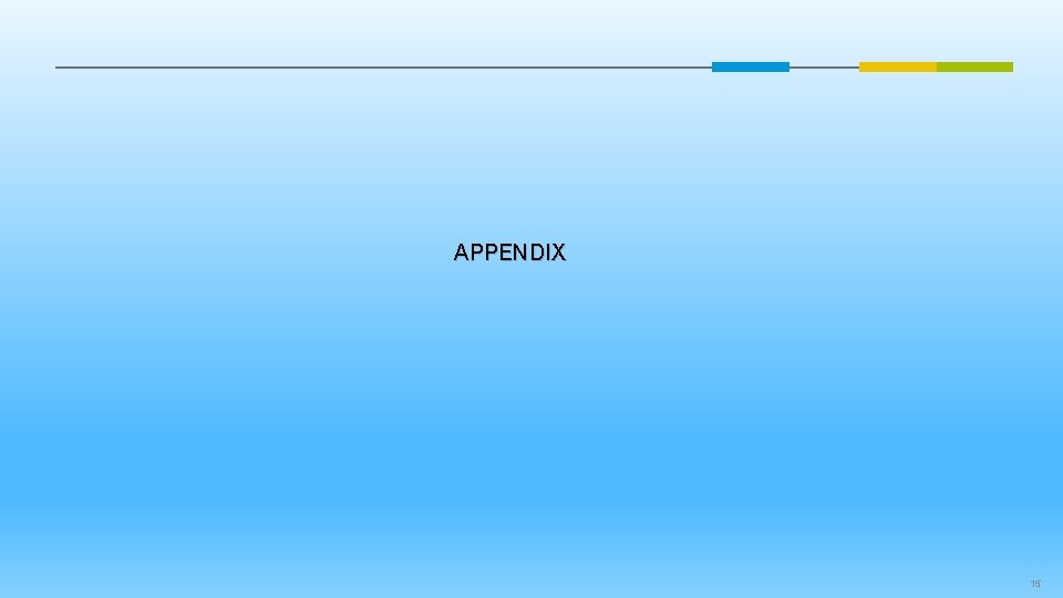 APPENDIX 15 APPENDIX 15