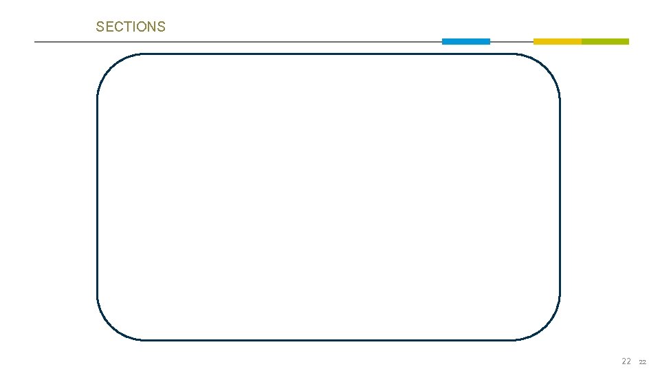 SECTIONS 22 22 SECTIONS 22 22