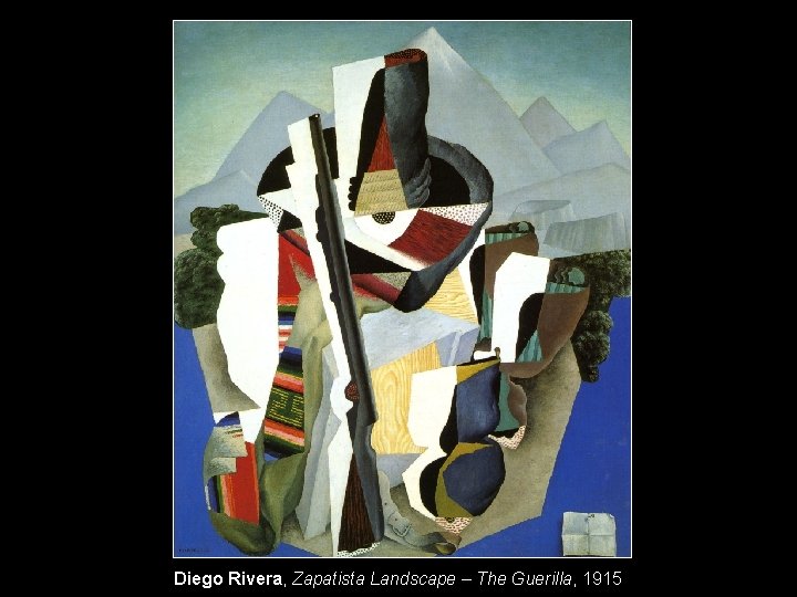 Diego Rivera, Zapatista Landscape – The Guerilla, 1915 