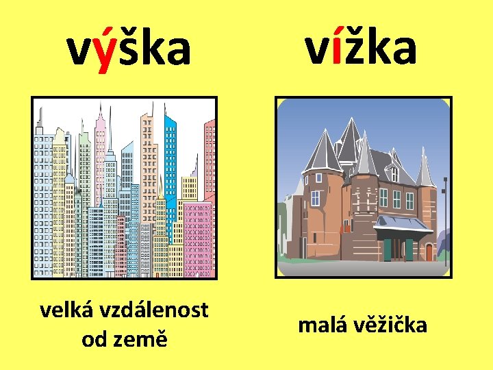 výška vížka velká vzdálenost od země malá věžička výška vížka velká vzdálenost od země malá věžička