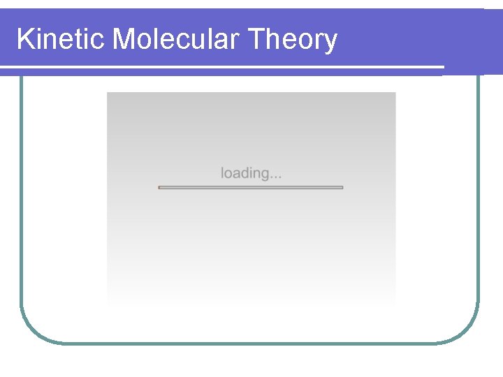 Kinetic Molecular Theory 