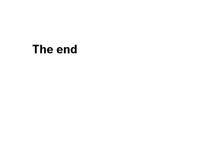 The end 