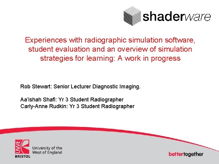 Experiences with radiographic simulation software, student evaluation and an overview of simulation strategies for
