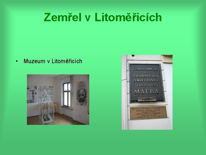 Zemřel v Litoměřicích • Muzeum v Litoměřicích 