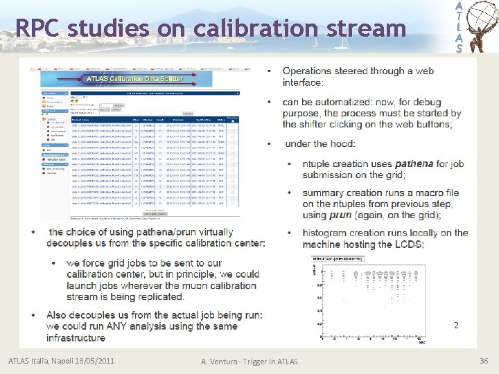 RPC studies on calibration stream ATLAS Italia, Napoli 18/05/2011 A. Ventura - Trigger in