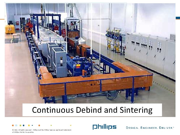 Continuous Debind and Sintering © 2011. All rights reserved.  Phillips and the Phillips logo