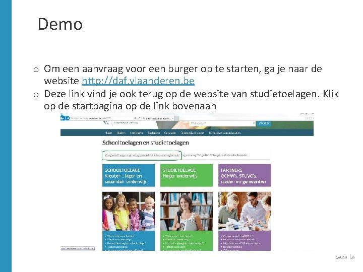 Demo o Om een aanvraag voor een burger op te starten, ga je naar Demo o Om een aanvraag voor een burger op te starten, ga je naar