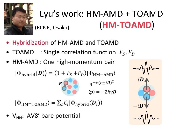 Lyu’s work: HM-AMD + TOAMD (HM-TOAMD) (RCNP, Osaka) • F 