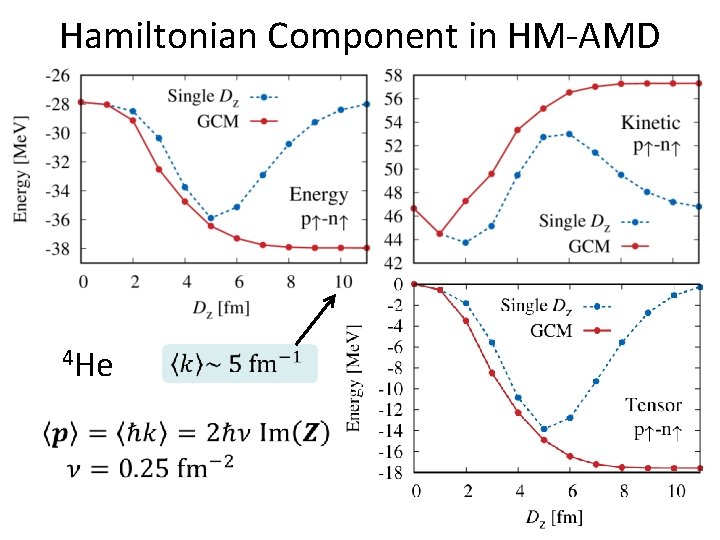 Hamiltonian Component in HM-AMD 4 He 29 