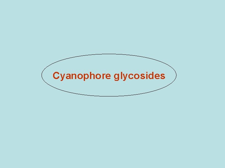 Cyanophore glycosides 