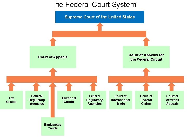 The Federal Court System Supreme Court of the United States Court of Appeals for