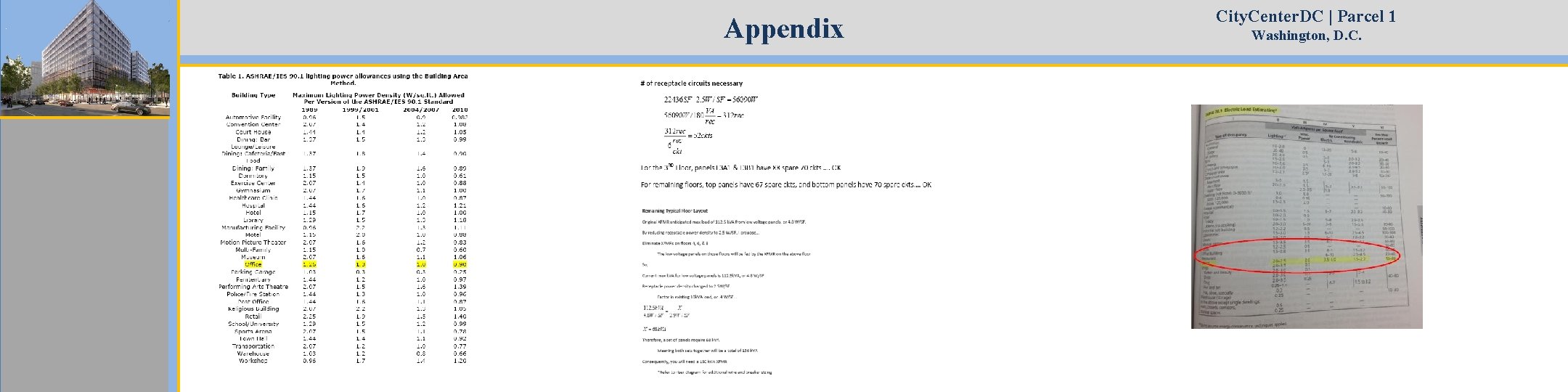 Appendix City. Center. DC | Parcel 1 Washington, D. C. 