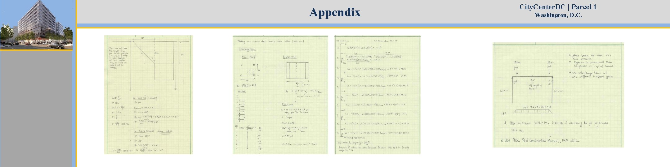 Appendix City. Center. DC | Parcel 1 Washington, D. C. 