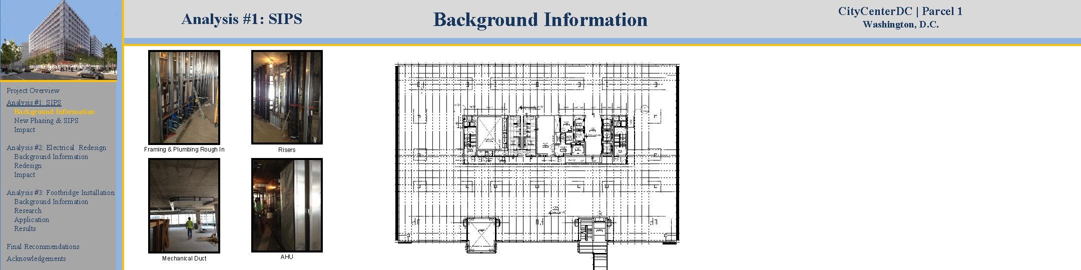 Analysis #1: SIPS Project Overview Analysis #1: SIPS Background Information New Phasing & SIPS