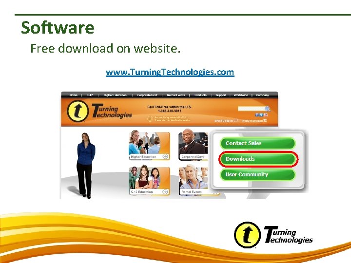 Software Free download on website. www. Turning. Technologies. com 