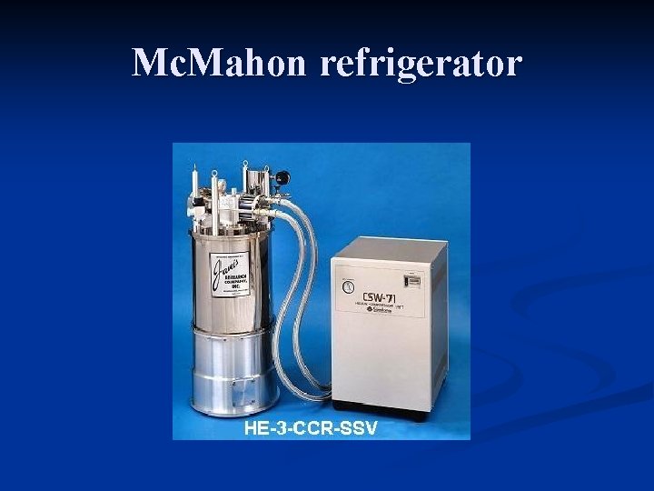 Mc. Mahon refrigerator 