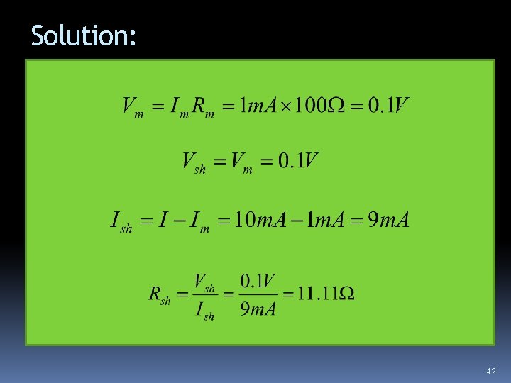 Solution: 42 Solution: 42