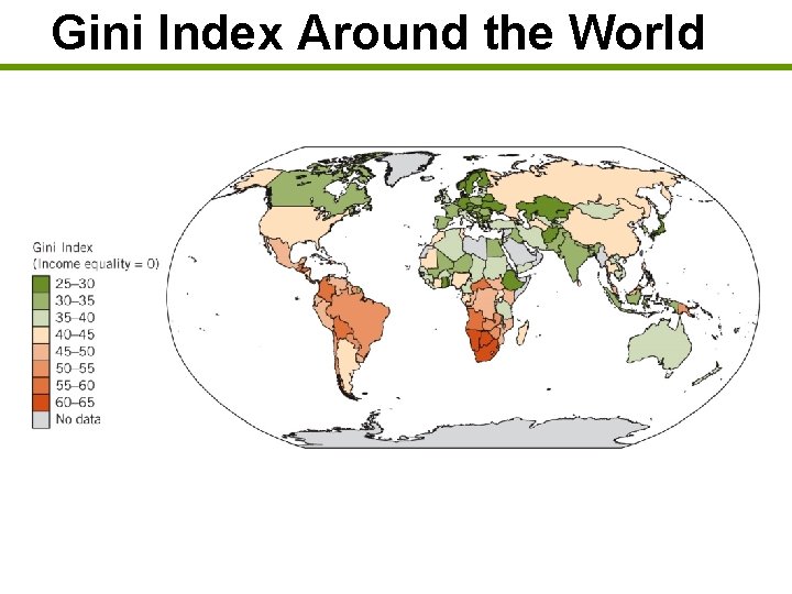 Gini Index Around the World 