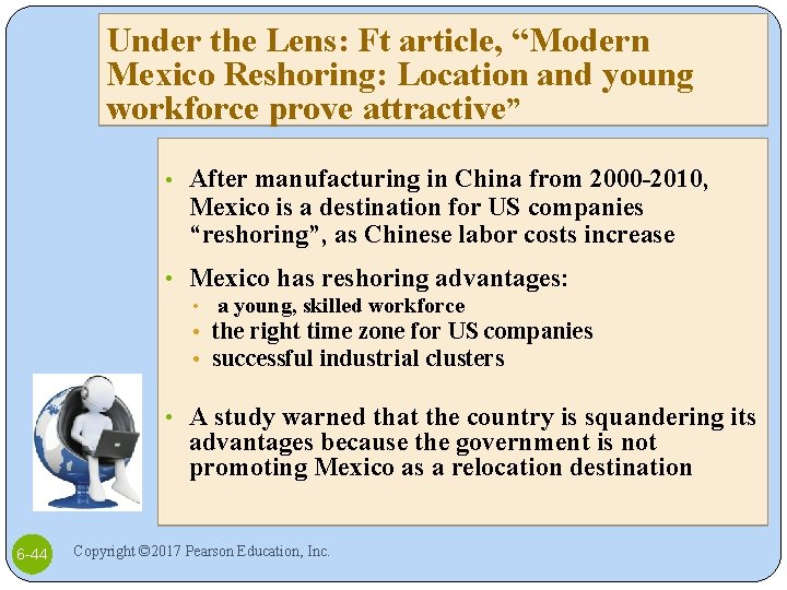 Under the Lens: Ft article, “Modern Mexico Reshoring: Location and young workforce prove attractive”