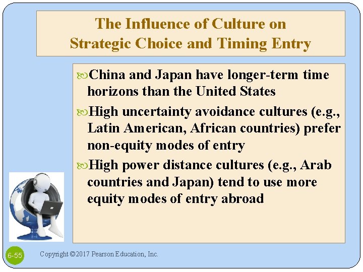 The Influence of Culture on Strategic Choice and Timing Entry China and Japan have