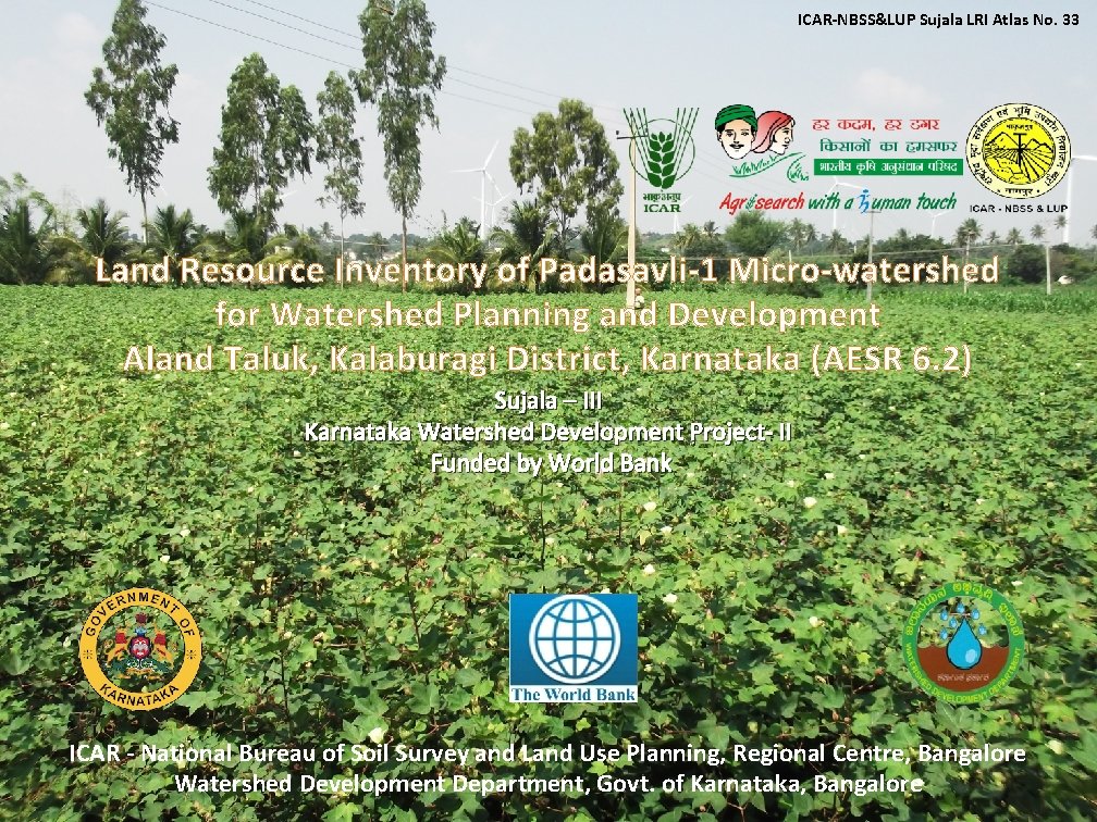 ICAR-NBSS&LUP Sujala LRI Atlas No. 33 Land Resource Inventory of Padasavli-1 Micro-watershed for Watershed