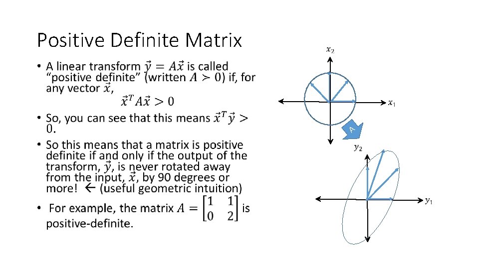 Positive Definite Matrix • A 
