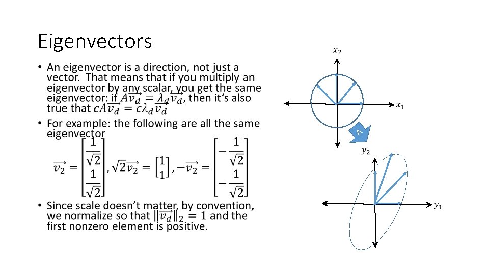 Eigenvectors • A 