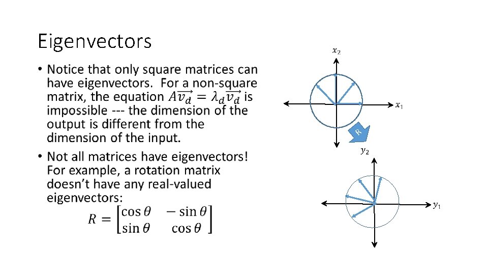 Eigenvectors • R 