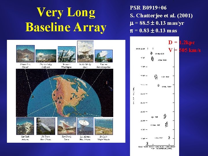 Very Long Baseline Array PSR B 0919+06 S. Chatterjee et al. (2001) = 88.