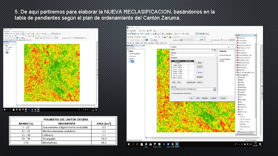 5. De aquí partiremos para elaborar la NUEVA RECLASIFICACION, basándonos en la tabla de