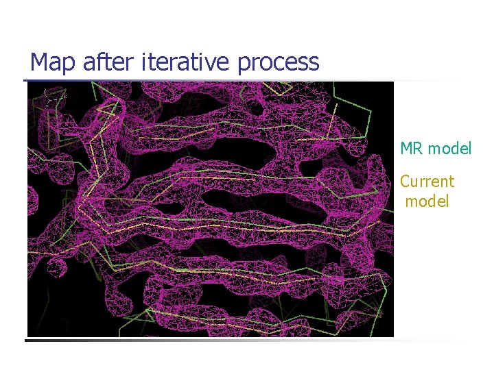 Map after iterative process MR model Current model 