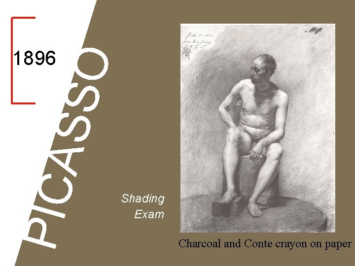 PICA SSO 1896 Shading Exam Charcoal and Conte crayon on paper 