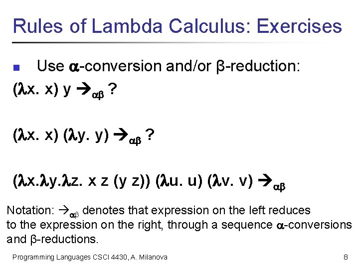 Lambda Calculus Reading Scott Ch 11 On Cd