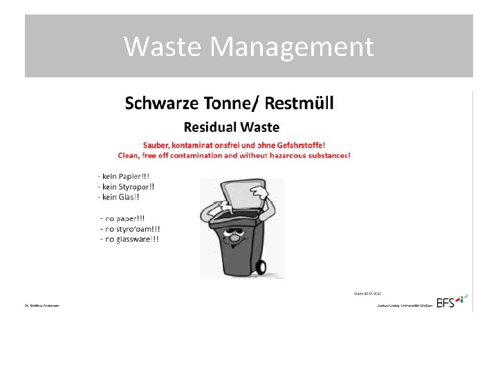 Waste Management 