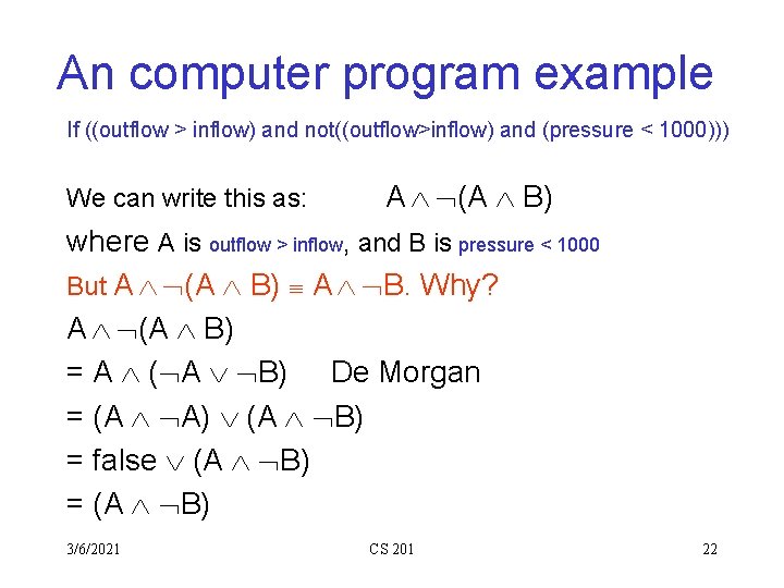CS 201 Data Structures and Discrete Mathematics I