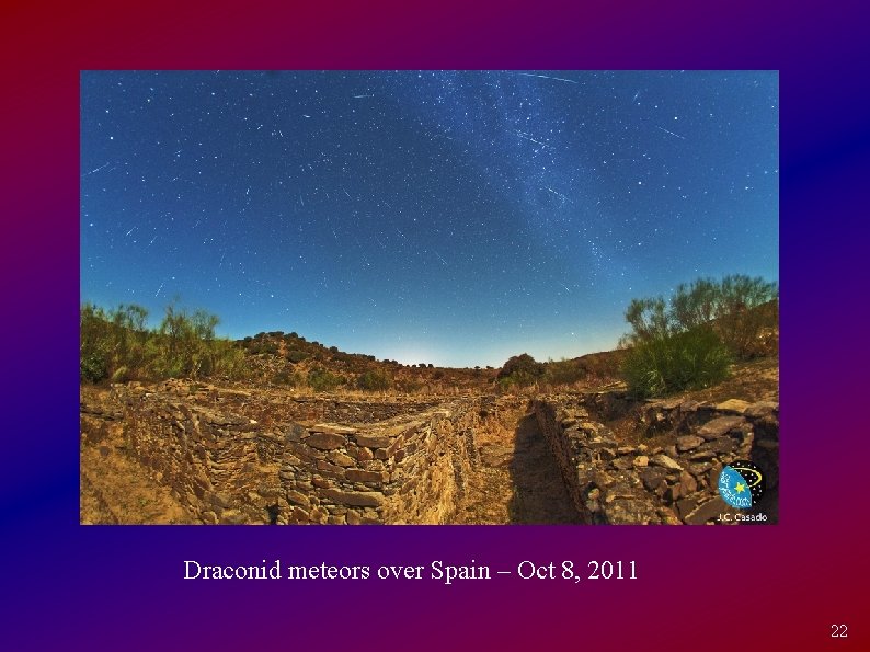 Draconid meteors over Spain – Oct 8, 2011 22 