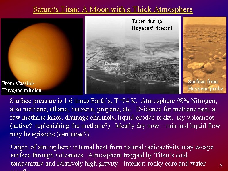 Saturn's Titan: A Moon with a Thick Atmosphere Taken during Huygens’ descent From Cassini.