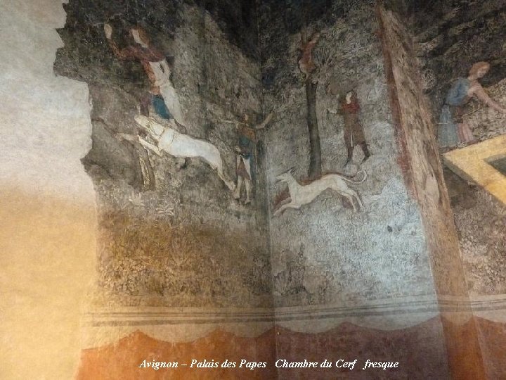  Avignon – Palais des Papes Chambre du Cerf fresque 
