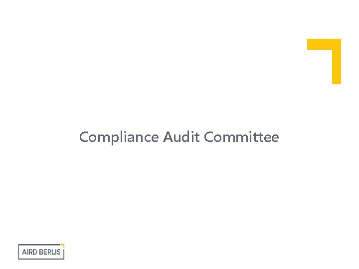 Compliance Audit Committee 