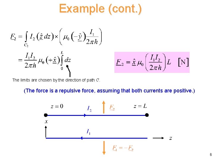 Example (cont. ) The limits are chosen by the direction of path C. (The Example (cont. ) The limits are chosen by the direction of path C. (The