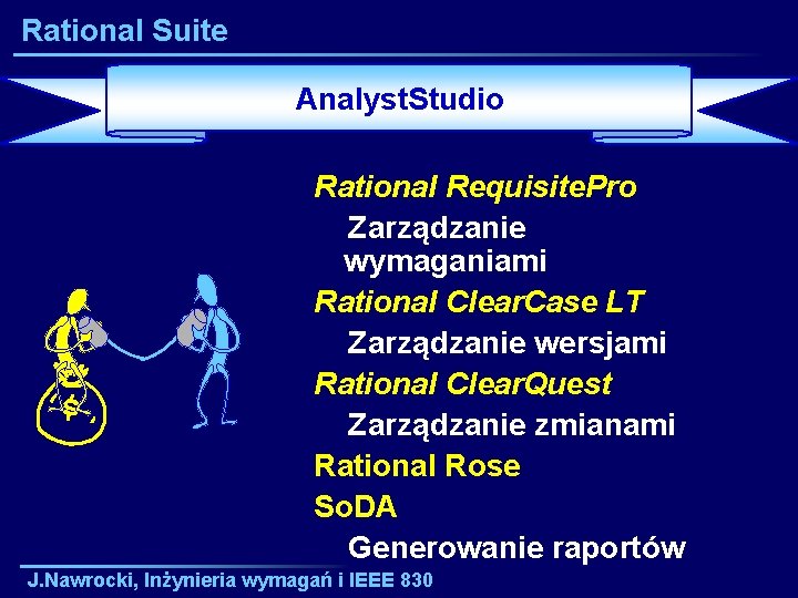 Rational Suite Analyst. Studio Rational Requisite. Pro Zarządzanie wymaganiami Rational Clear. Case LT Zarządzanie