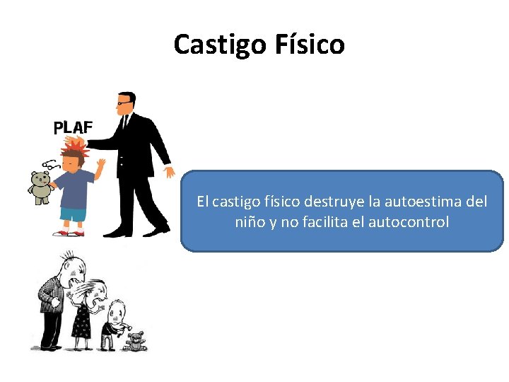 Castigo Físico El castigo físico destruye la autoestima del niño y no facilita el Castigo Físico El castigo físico destruye la autoestima del niño y no facilita el