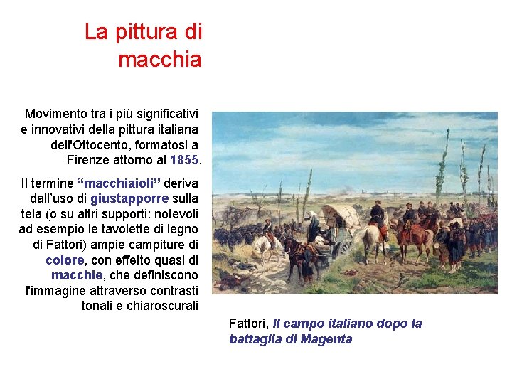 La pittura di macchia Movimento tra i più significativi e innovativi della pittura italiana