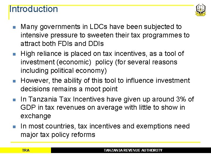 Introduction n n Many governments in LDCs have been subjected to intensive pressure to Introduction n n Many governments in LDCs have been subjected to intensive pressure to