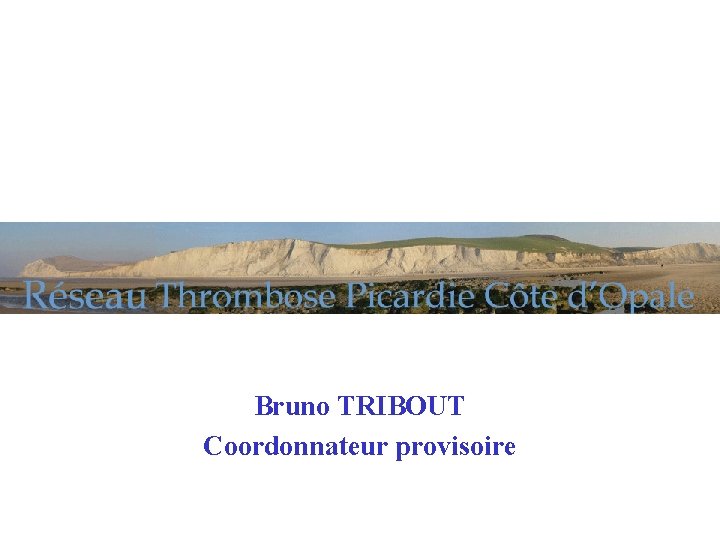 Bruno TRIBOUT Coordonnateur provisoire 